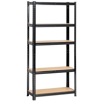 REGAŁ METALOWY 70x30x154 CZARNY