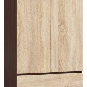SZAFA S 90 cm 2 DRZWI 2 SZUFLADY PK WENGE / SONOMA