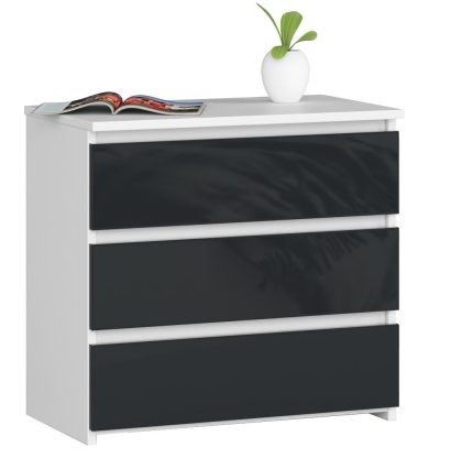 SZAFKA NOCNA CL3 60 cm PK BIAŁA / GRAFIT POŁYSK