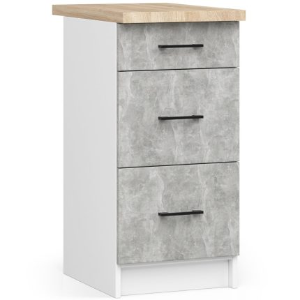 Szafka OLIWIA S40 SZ3 + BLAT BIAŁA / BETON