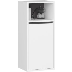SZAFKA ŁAZIENKOWA WISZĄCA VAMI W35 1D 1W BIAŁA / GRAFIT SZARY