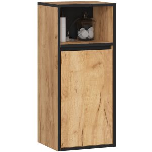 SZAFKA ŁAZIENKOWA WISZĄCA VAMI W35 1D 1W DĄB CRAFT / CZARNY
