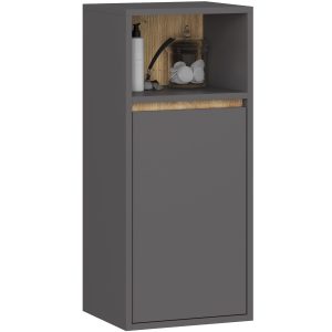SZAFKA ŁAZIENKOWA WISZĄCA VAMI W35 1D 1W GRAFIT SZARY / DĄB ARTISAN