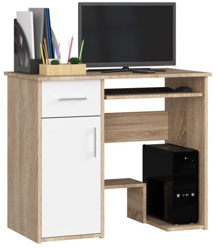 BIURKO JAY PK DĄB SONOMA / BIAŁY