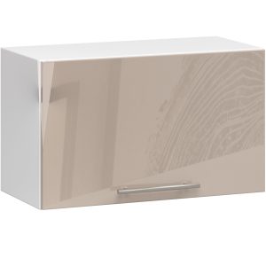 Szafka OLIWIA W60OK BIAŁA / CAPPUCCINO POŁYSK