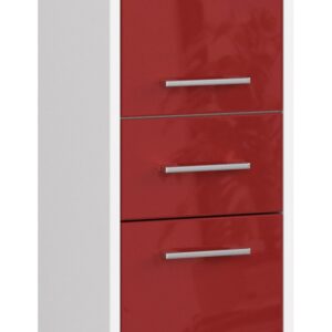 SZAFKA ŁAZIENKA FIN SŁUPEK 30 2D 1SZ 85cm PK CZERWONY POŁYSK
