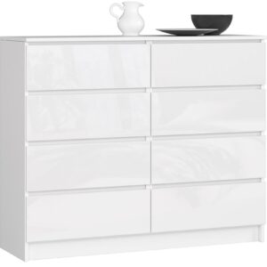KOMODA K120 8SZ PK BIAŁA POŁYSK
