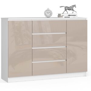KOMODA K140 2D 4SZ CLP CAPPUCCINO POŁYSK