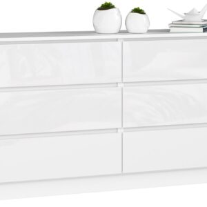 KOMODA K160 6SZ CLP PK BIAŁY POŁYSK