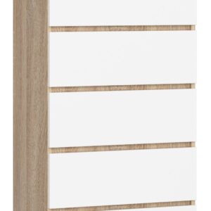 KOMODA K60 6SZ CLP PK DĄB SONOMA / BIAŁA