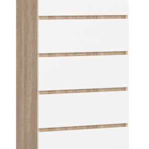 KOMODA K60 5SZ CLP PK DĄB SONOMA / BIAŁA