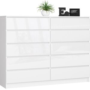 KOMODA K160 10SZ CLP PK BIAŁY POŁYSK