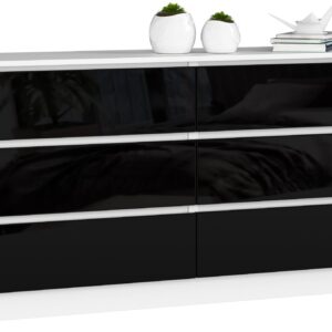 KOMODA K160 6SZ CLP PK CZARNY POŁYSK
