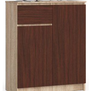 KOMODA K80 2D 1SZ CLP PK DĄB SONOMA / WENGE