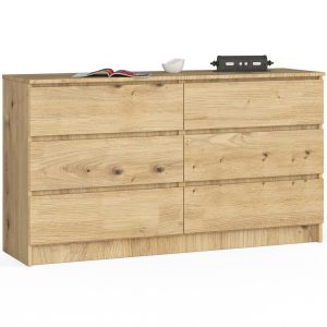 KOMODA K140 6SZ CLP DĄB ARTISAN