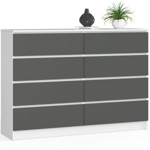 KOMODA K140 8SZ CLP PK BIAŁY / SZARY