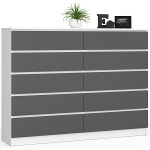 KOMODA K160 10SZ CLP PK BIAŁY / SZARY