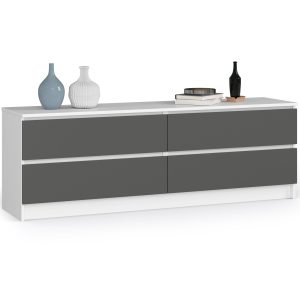 KOMODA K160 4SZ CLP PK BIAŁY / SZARY