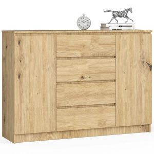 KOMODA K140 2D 4SZ CLP PK DĄB ARTISAN