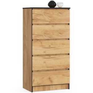 KOMODA K60 5SZ CLP PK DĄB CRAFT
