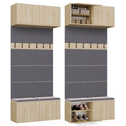 Garderoba Podwójny Wieszak HAGA II/2W DĄB SONOMA