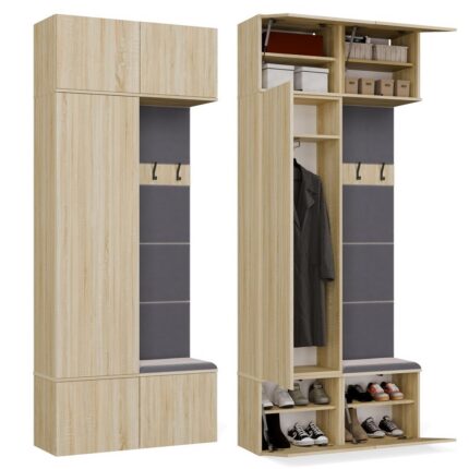 Garderoba Szafa + Wieszak HAGA II/1Sz1W DĄB SONOMA
